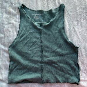 American Eagle Cropped WaffleTank Top